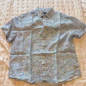 UNTUCKit Turner Linen Paisley Short-Sleeve Shirt